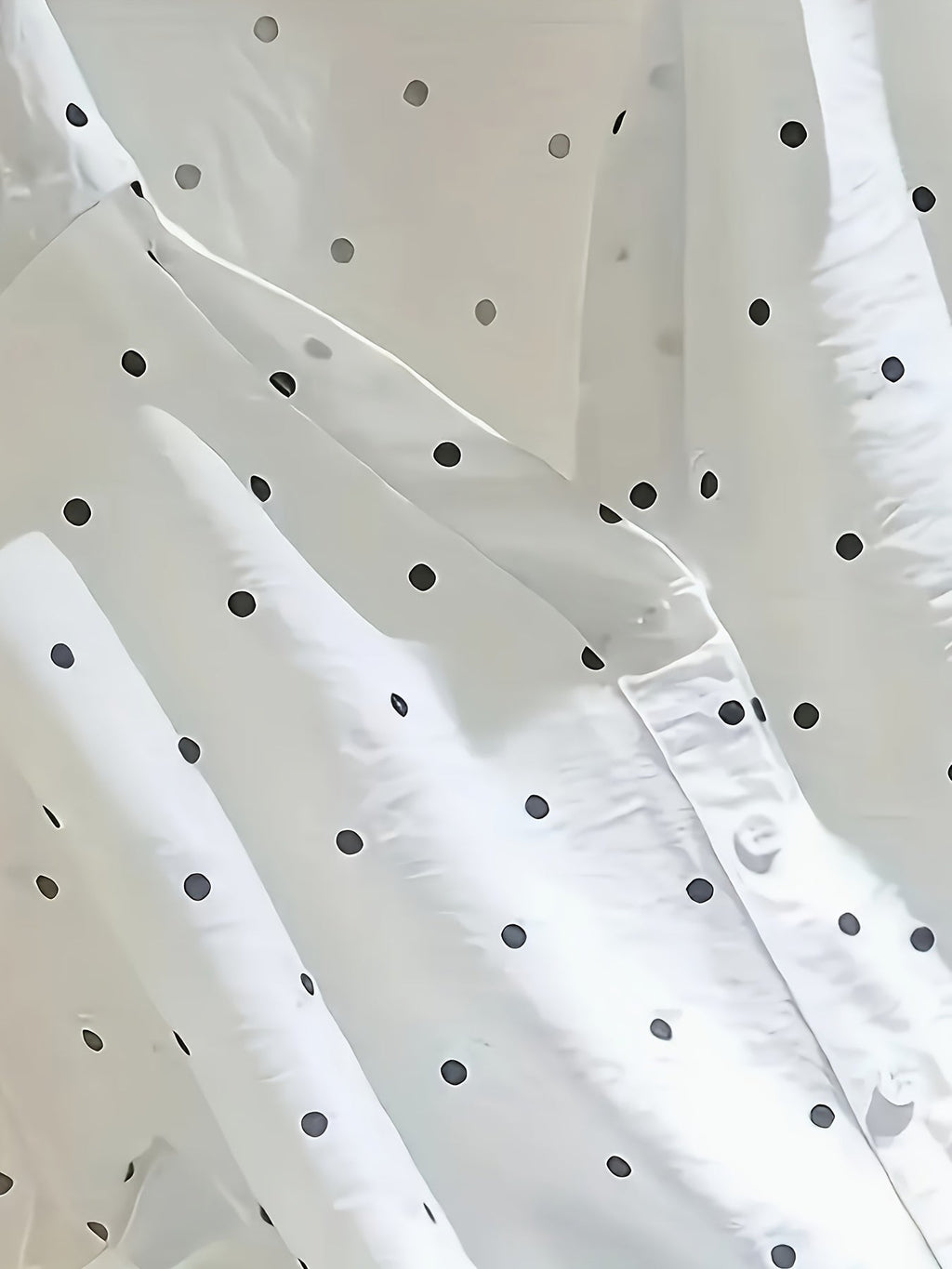 Vivian | Elegant Polka Dot Button Blouse for Women