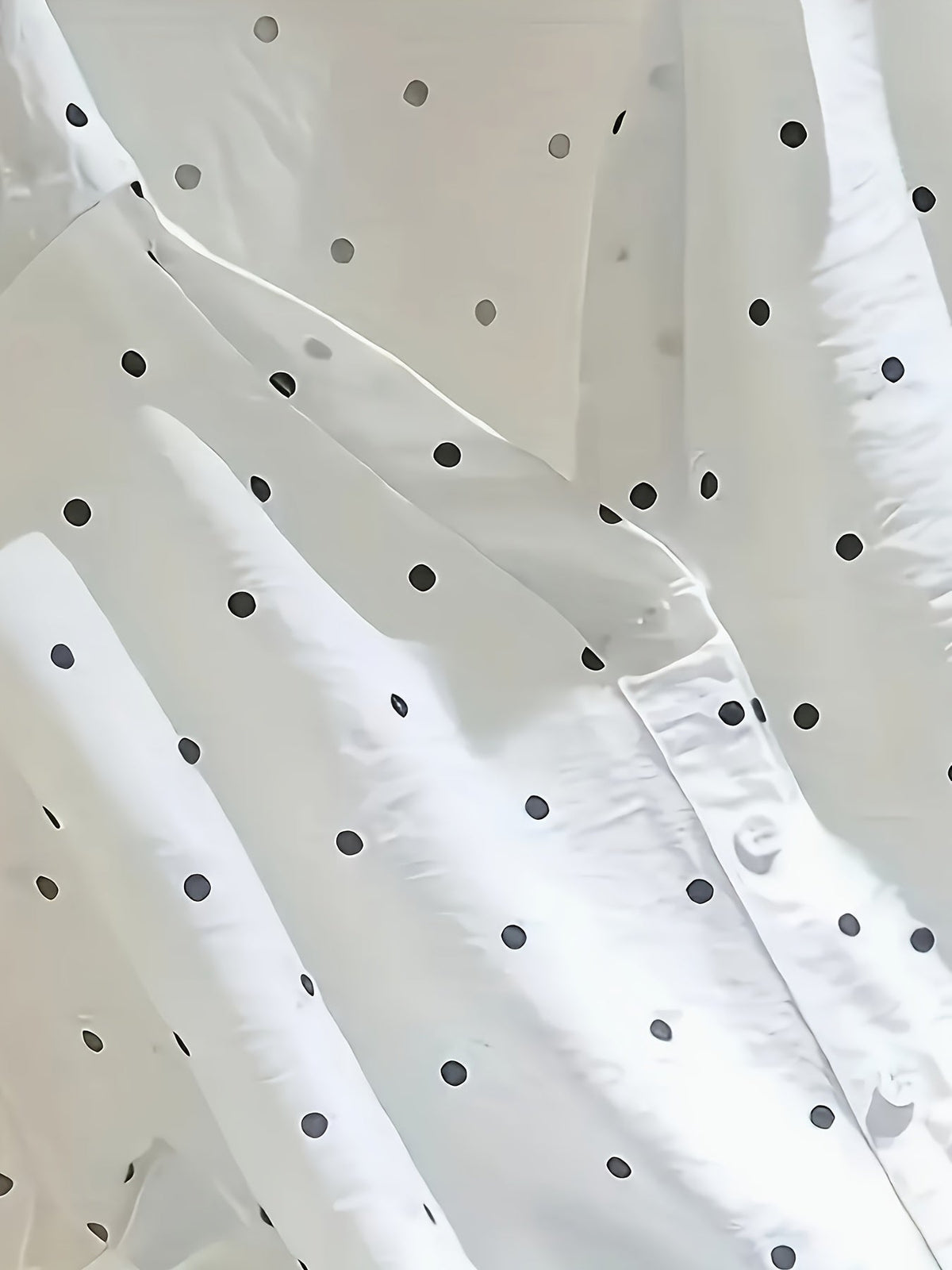 Vivian | Elegant Polka Dot Button Blouse for Women