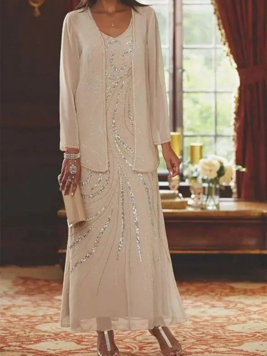 Victoria | Elegant Coat & Skirt Two-Piece Set