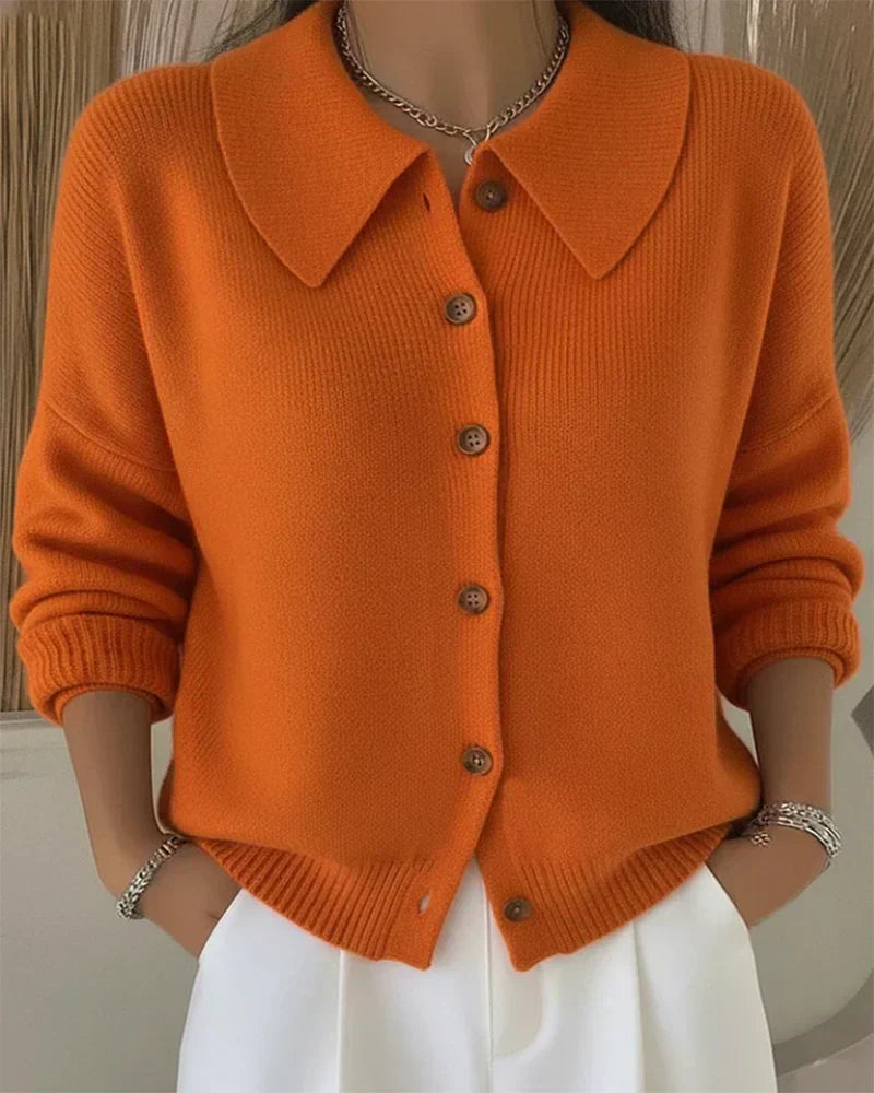 Apolline | Button Collar Cardigan for Women