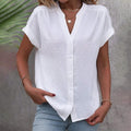 Leilani | Swiss Dot Vacation Blouse for Women