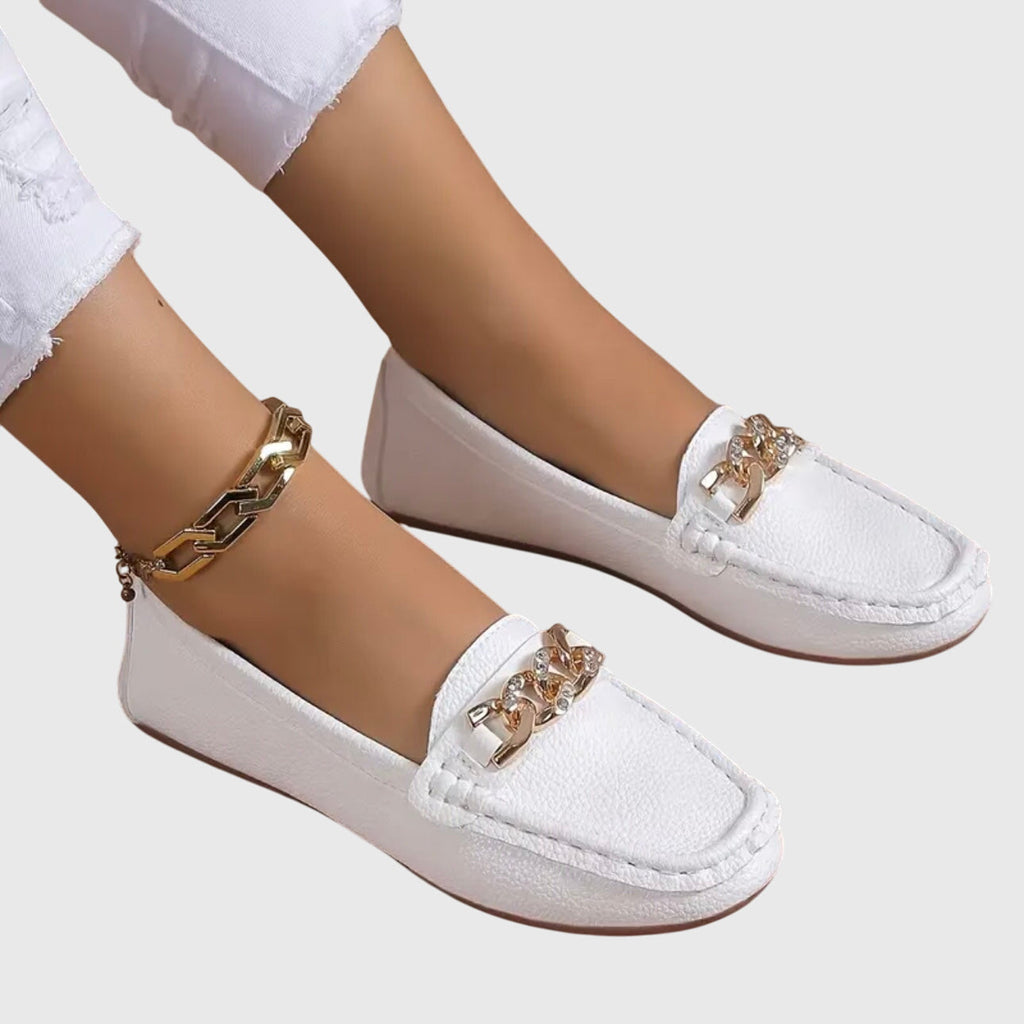 Luna | Chain Detail Loafers for Women