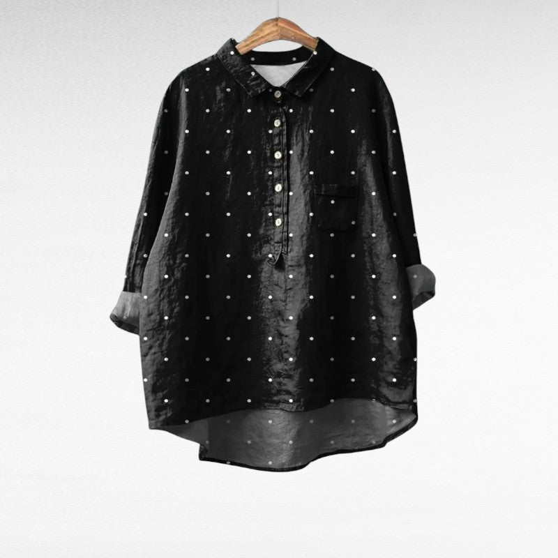 Rosetta | Elegant Linen Summer Blouse for Women