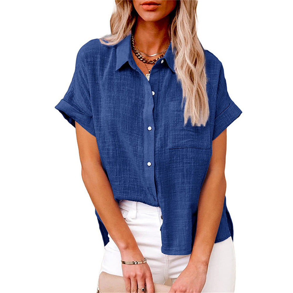 Flavie | Lightweight Shirt with Front Pocket for Women