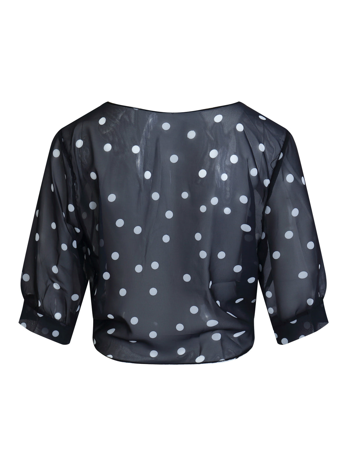 Cinzia | Polka Dot Tie Blouse for Women
