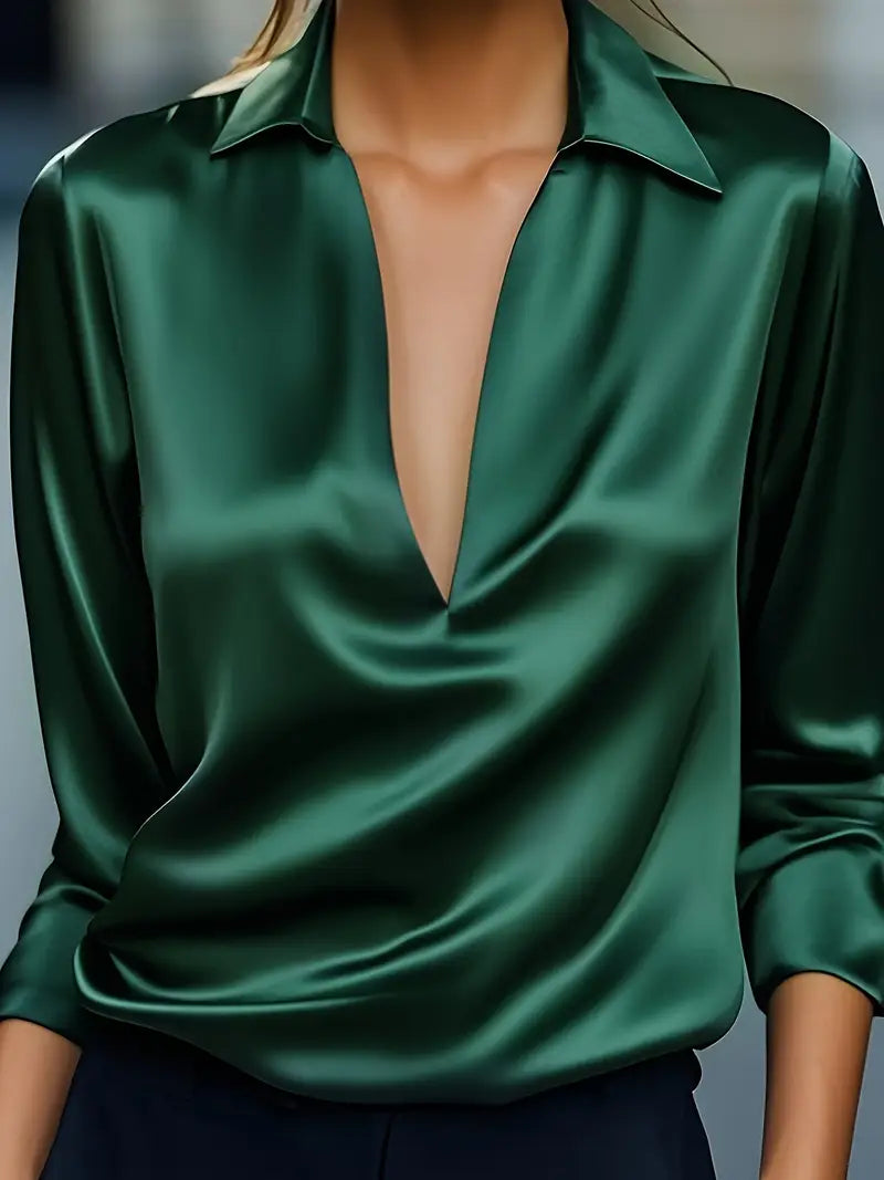 Eliane | Premium V-Neck Blouse for Women