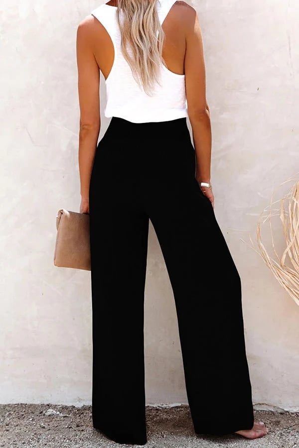 Ioanna | Linen High-Waisted Trousers for Women