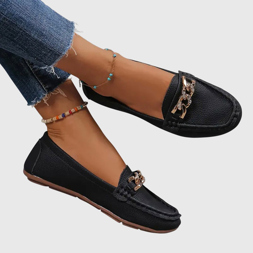 Luna | Chain Detail Loafers for Women