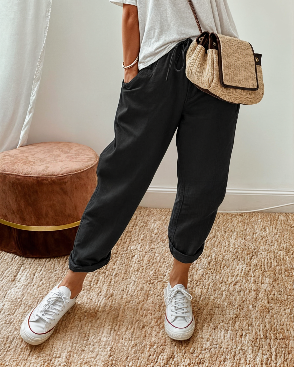 Stavroula | Comfortable Printed Trousers for Women
