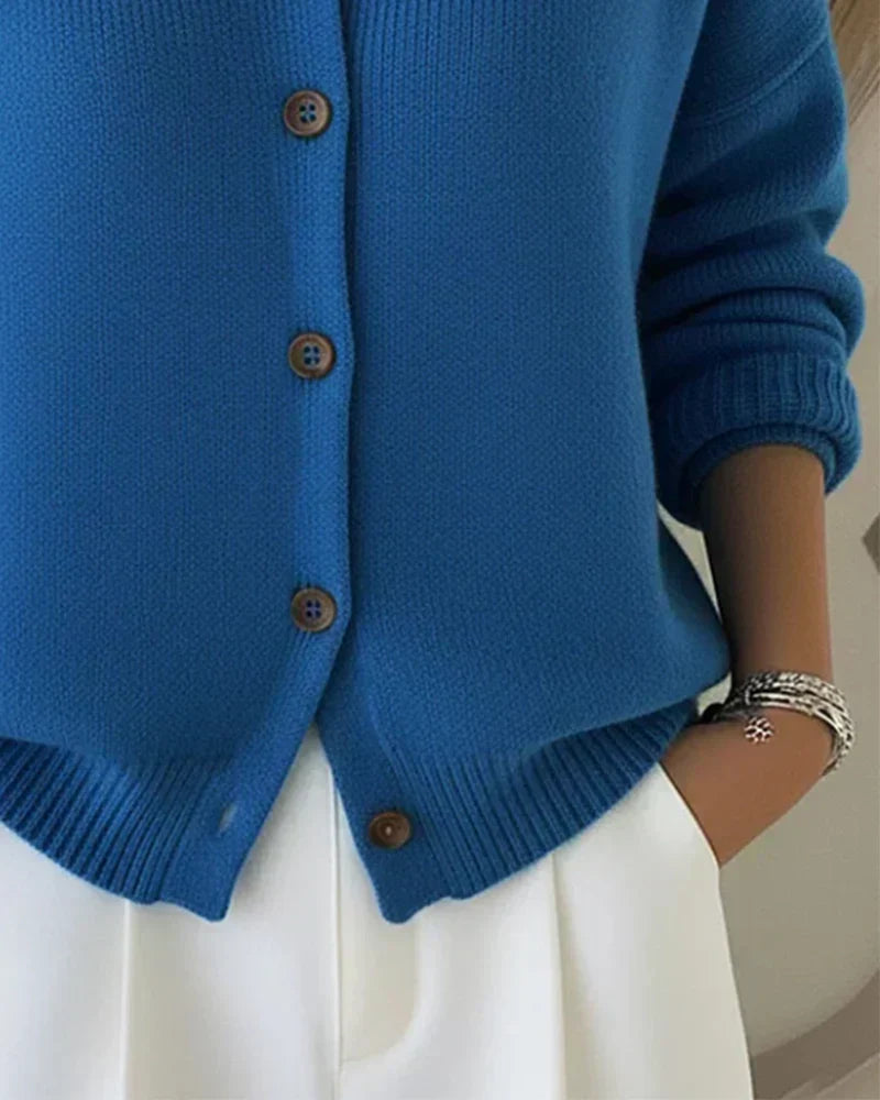 Apolline | Button Collar Cardigan for Women