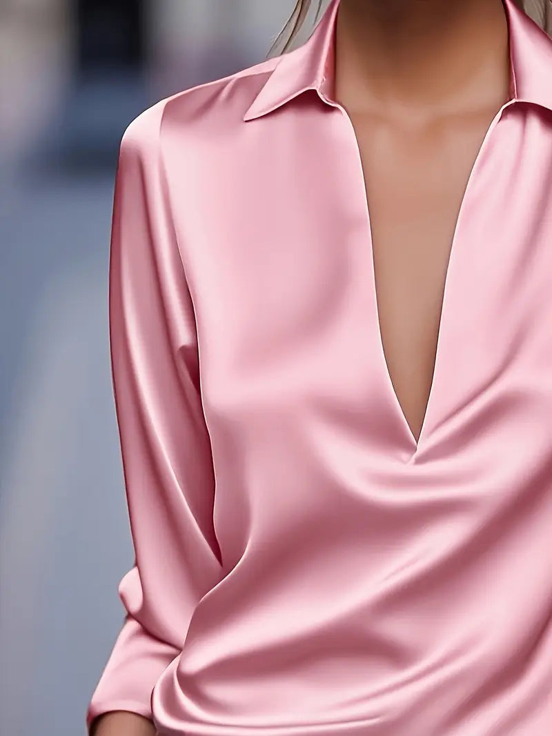 Eliane | Premium V-Neck Blouse for Women