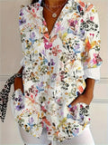 Benedita | Floral Long Sleeve Shirt for Women