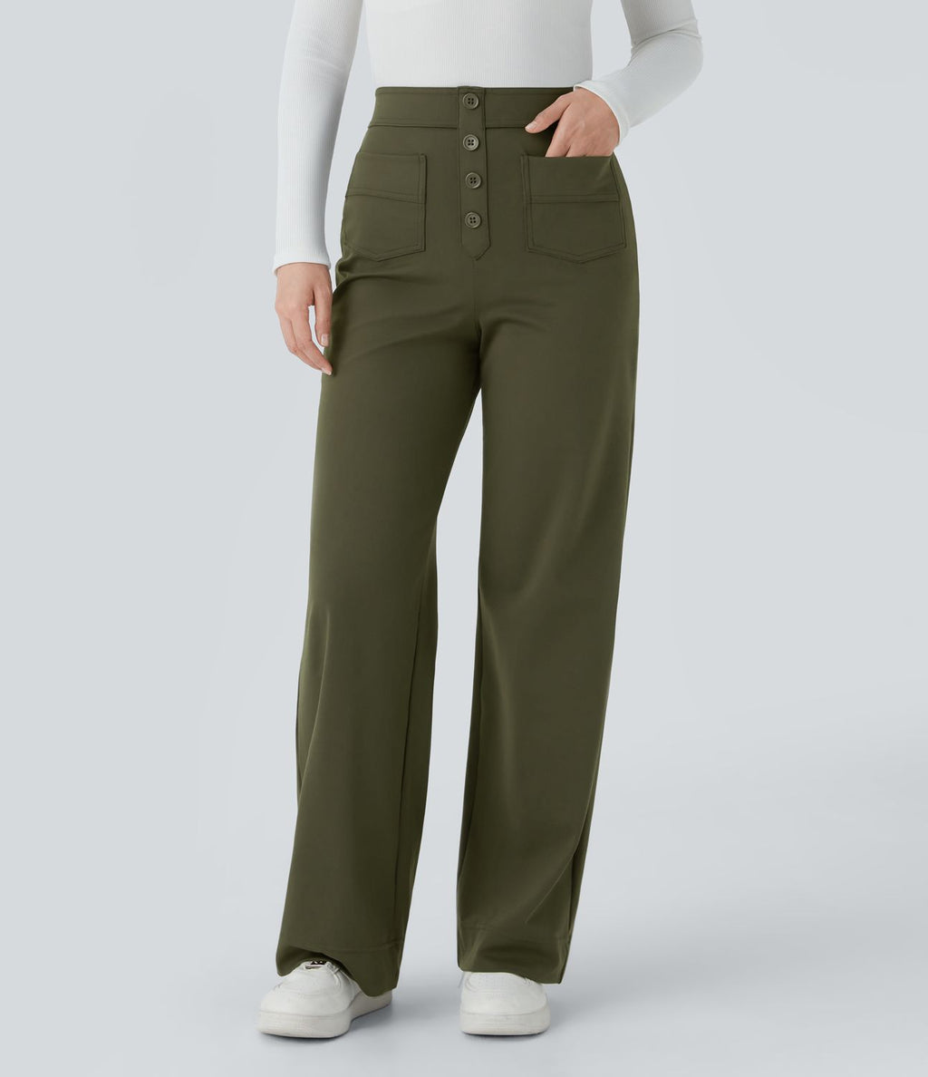 Odette | Relaxed Linen Casual Trousers for Women