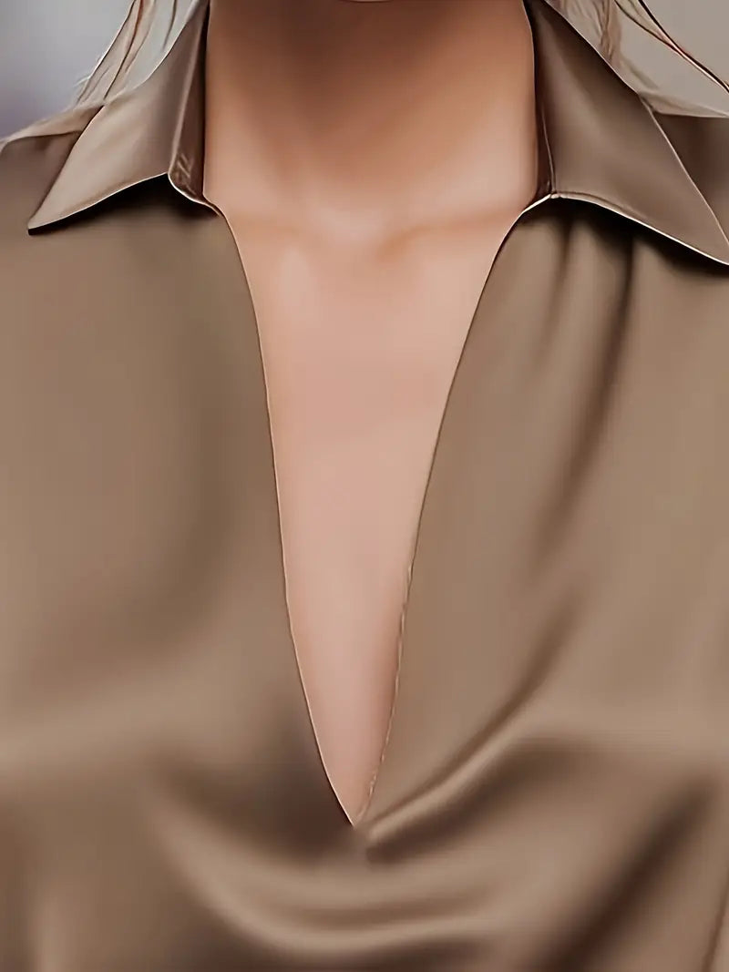 Eliane | Premium V-Neck Blouse for Women