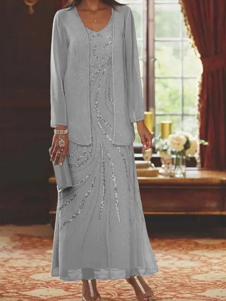 Victoria | Elegant Coat & Skirt Two-Piece Set