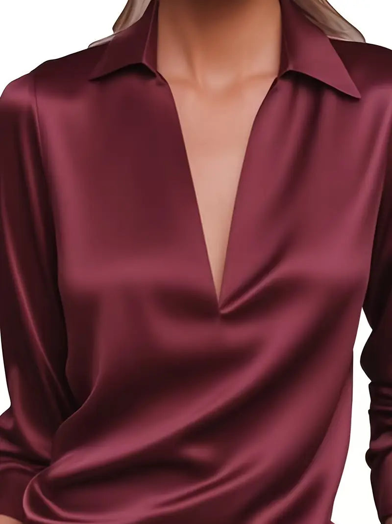 Eliane | Premium V-Neck Blouse for Women