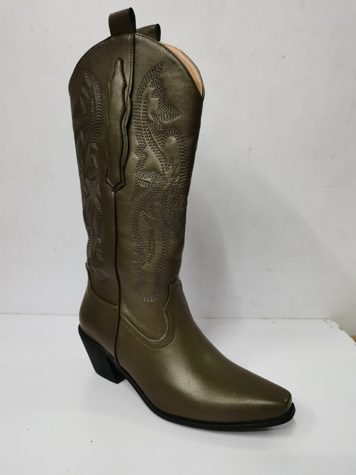 Axelle | Embroidered Pointed Toe Western Boots