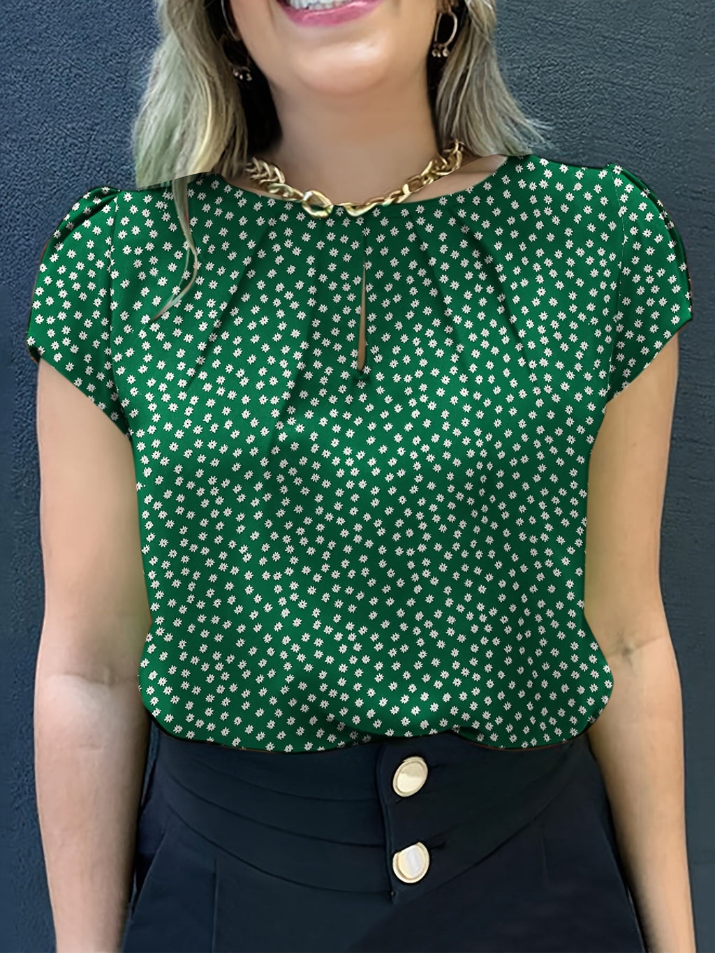 Emilienne | Elegant Polka Dot Everyday Blouse for Women