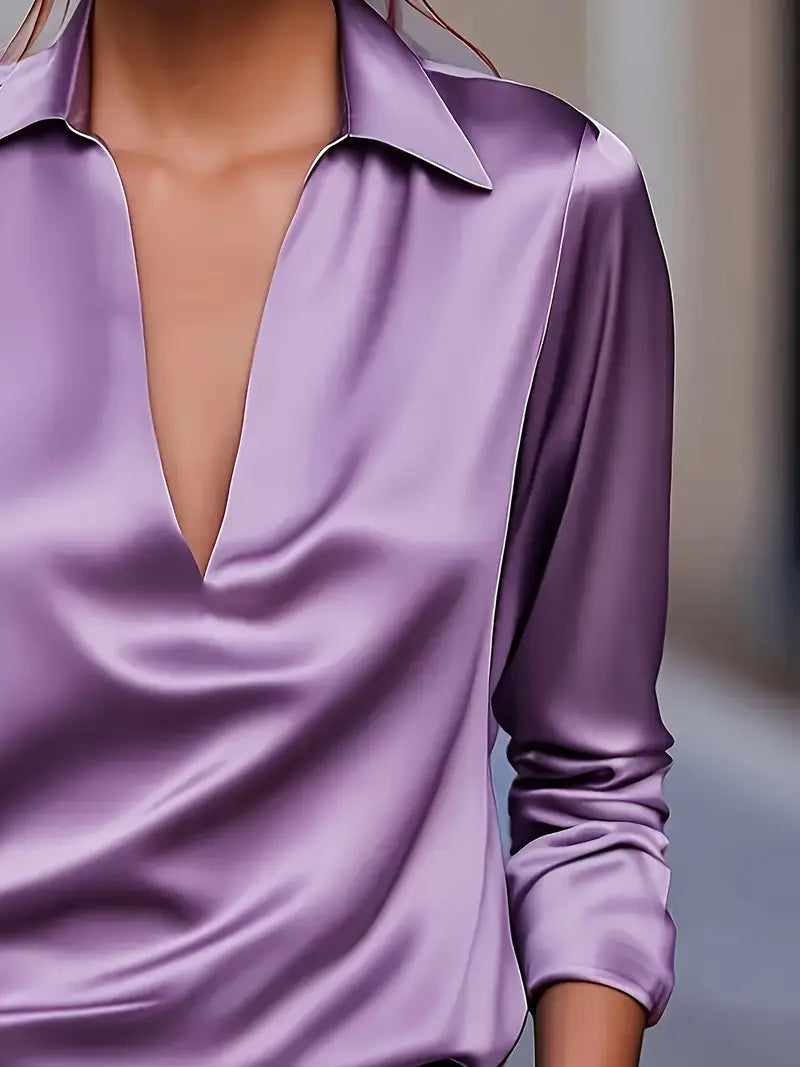 Eliane | Premium V-Neck Blouse for Women