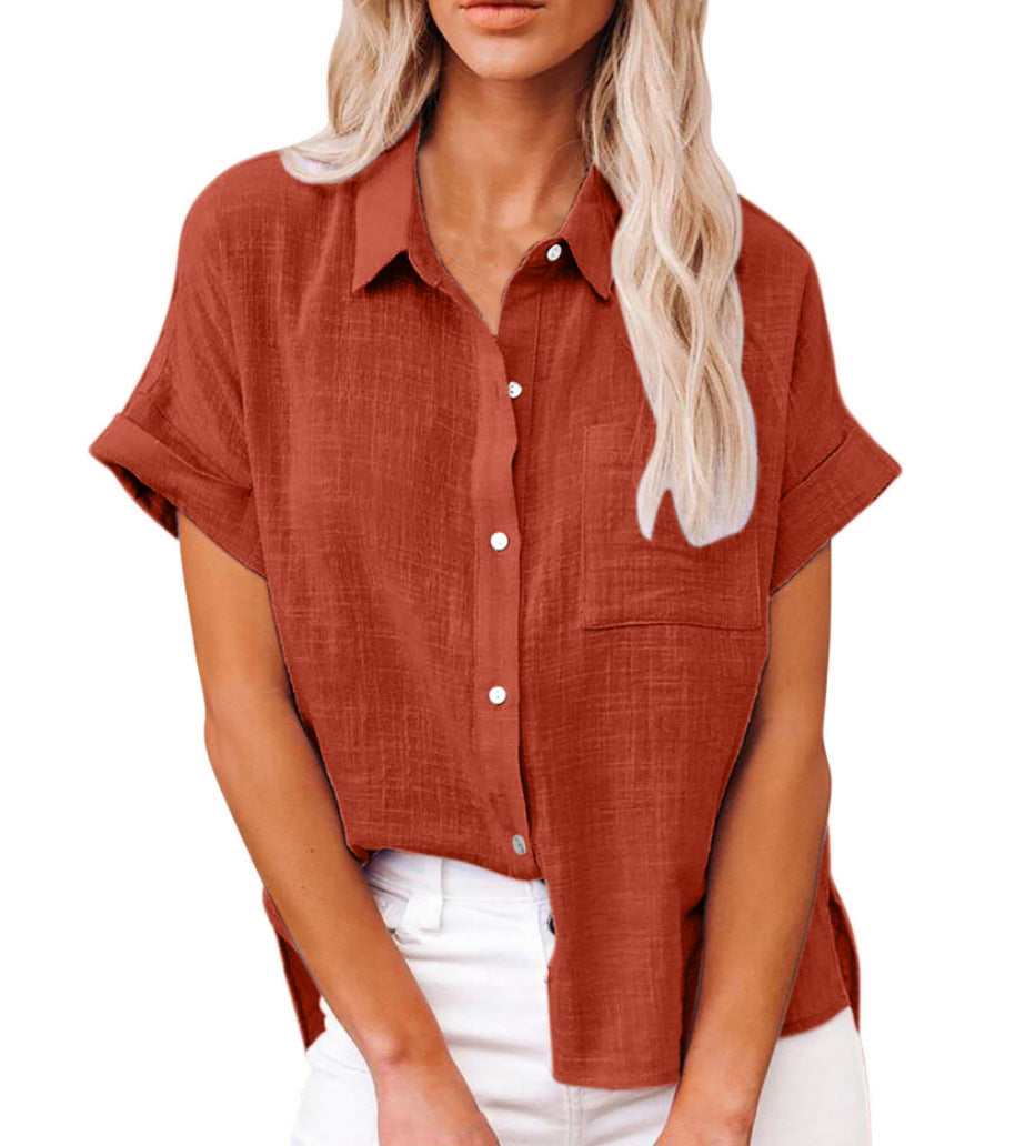 Flavie | Lightweight Shirt with Front Pocket for Women