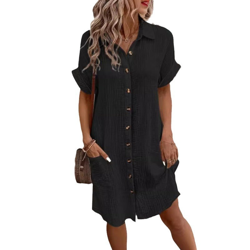 Emilia | Linen Shirt Dress