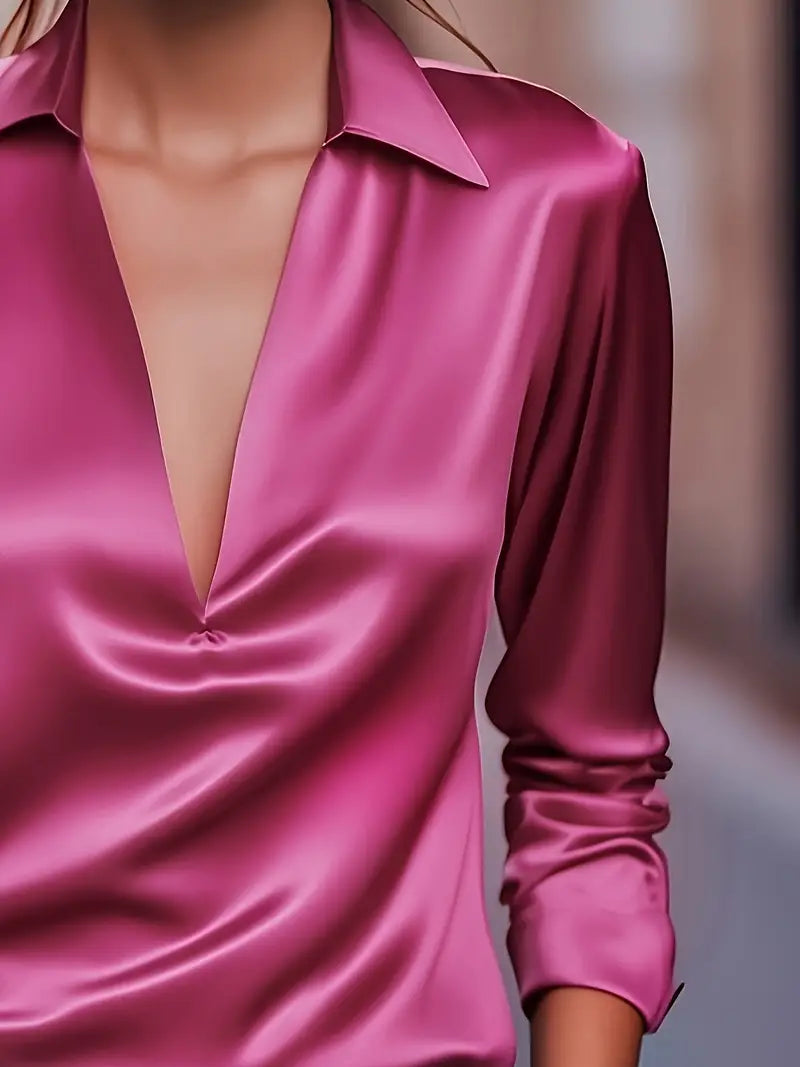 Eliane | Premium V-Neck Blouse for Women