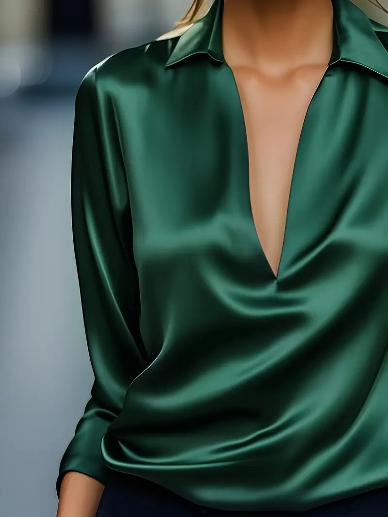 Eliane | Premium V-Neck Blouse for Women