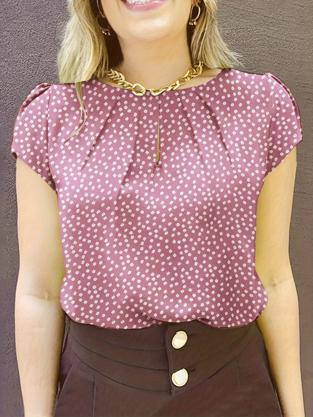 Emilienne | Elegant Polka Dot Everyday Blouse for Women