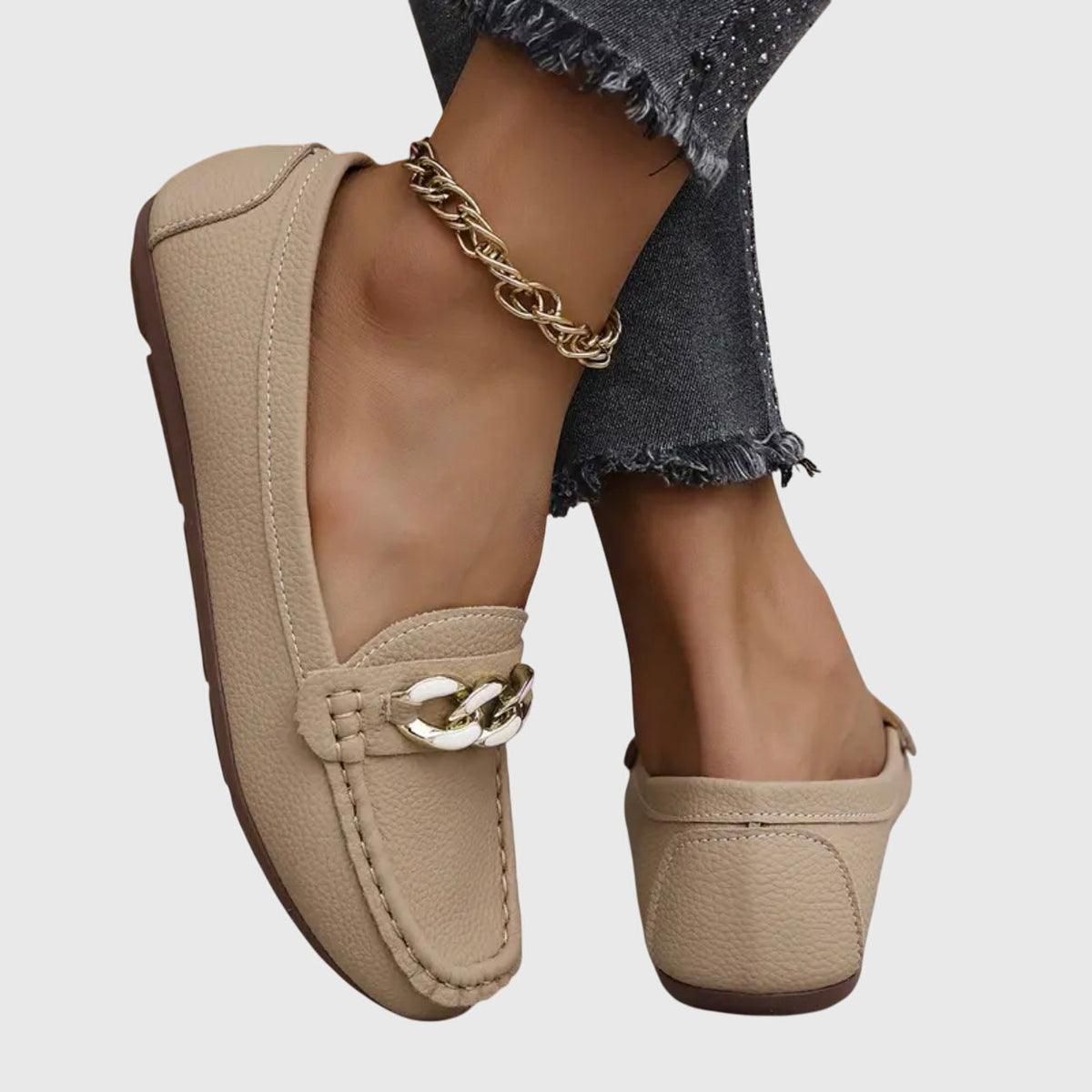 Luna | Chain Detail Loafers for Women