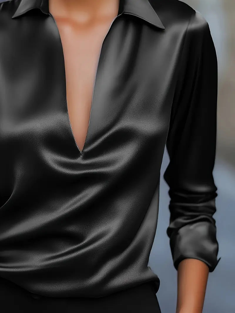 Eliane | Premium V-Neck Blouse for Women