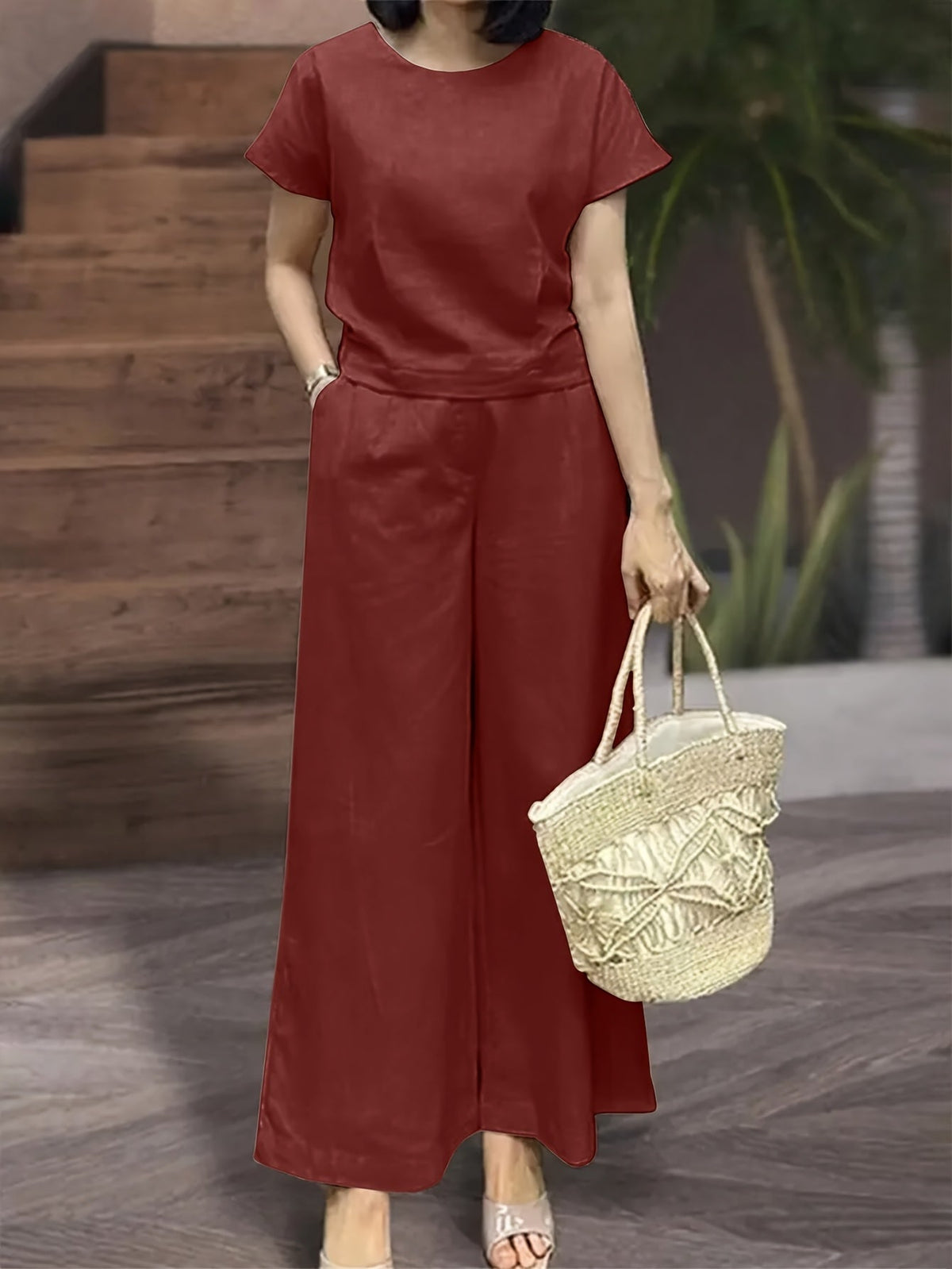 Nadia | Pocket Wide-Leg Set for Women