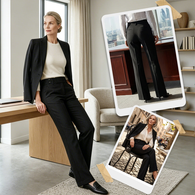 Penelope | Linen Flared Trousers for Women