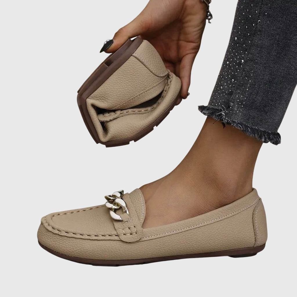 Luna | Chain Detail Loafers for Women