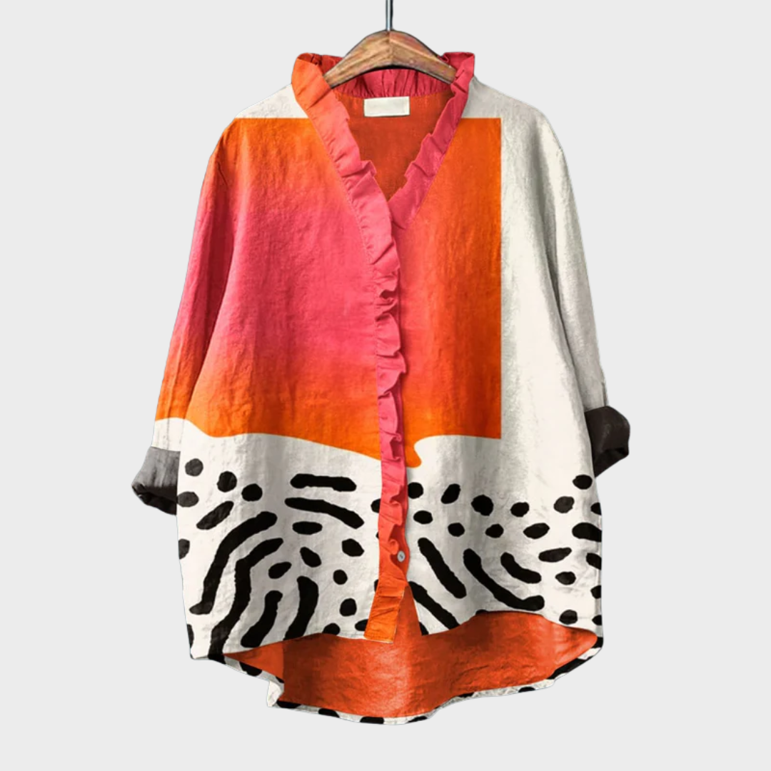 Melinda | Elegant Linen Blouse for Women