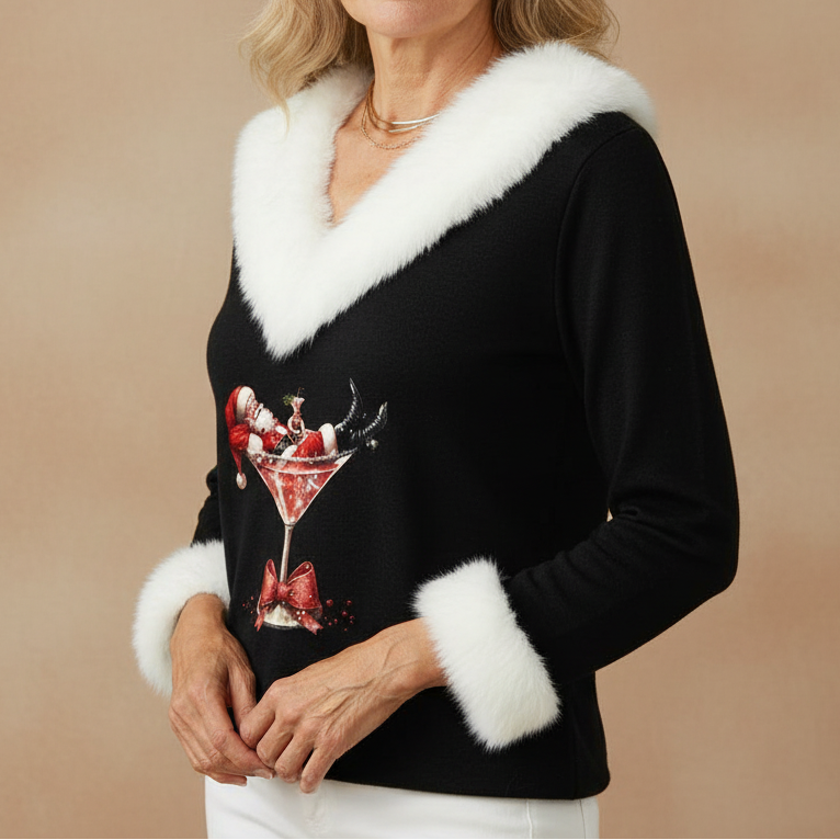 Aubrey | Festive Cheer Holiday Top for Women