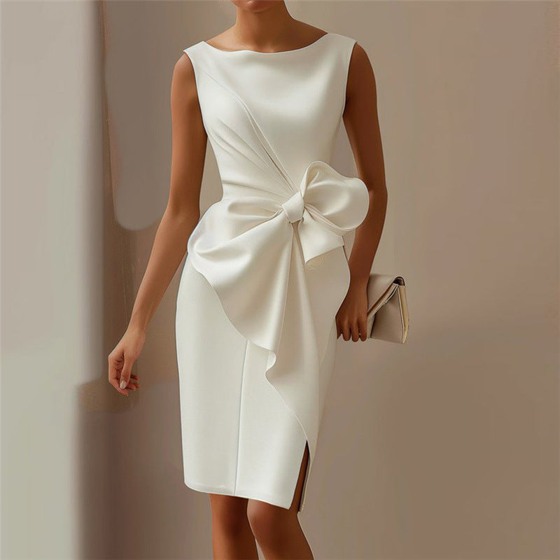 Cordelia | Bow Detail Midi Dress