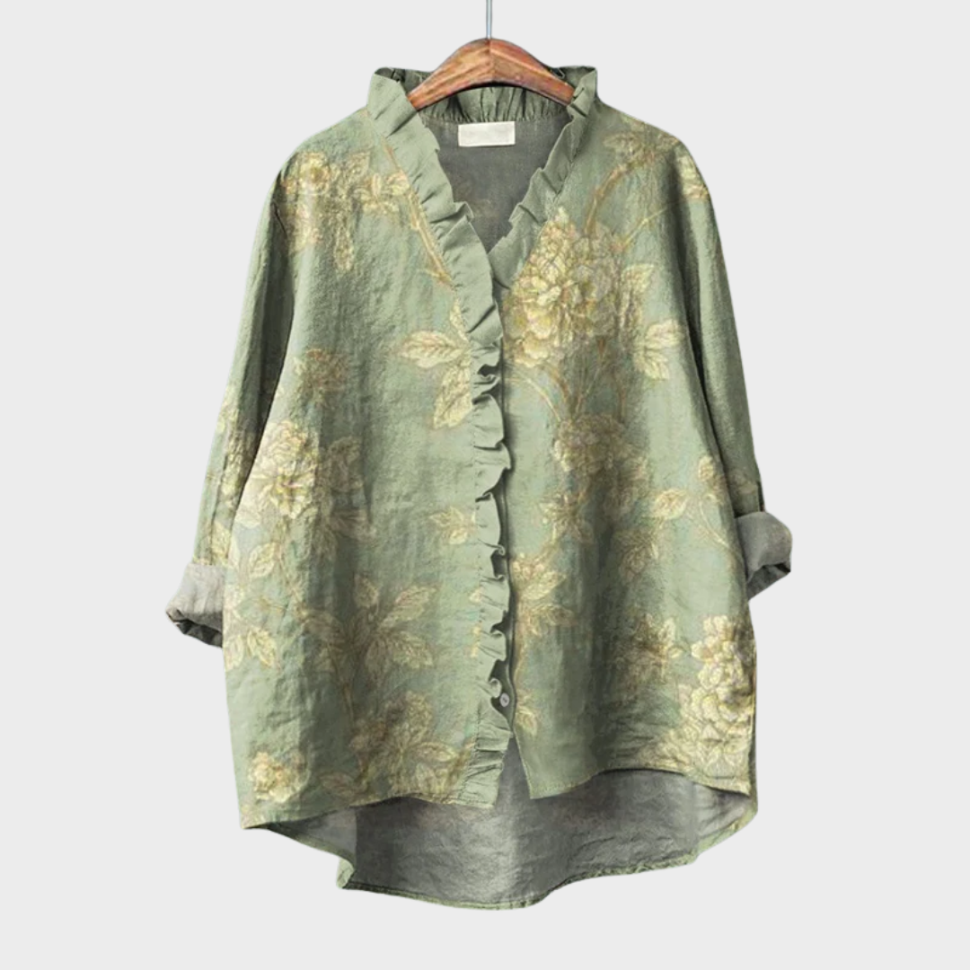Rosalinde | Elegant Linen Summer Blouse for Women