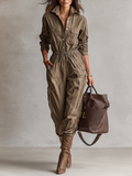 Polyxena | Casual Button Drawstring Jumpsuit for Women
