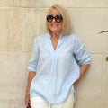Noa | V-Neck Cotton Two-Piece Set for Women