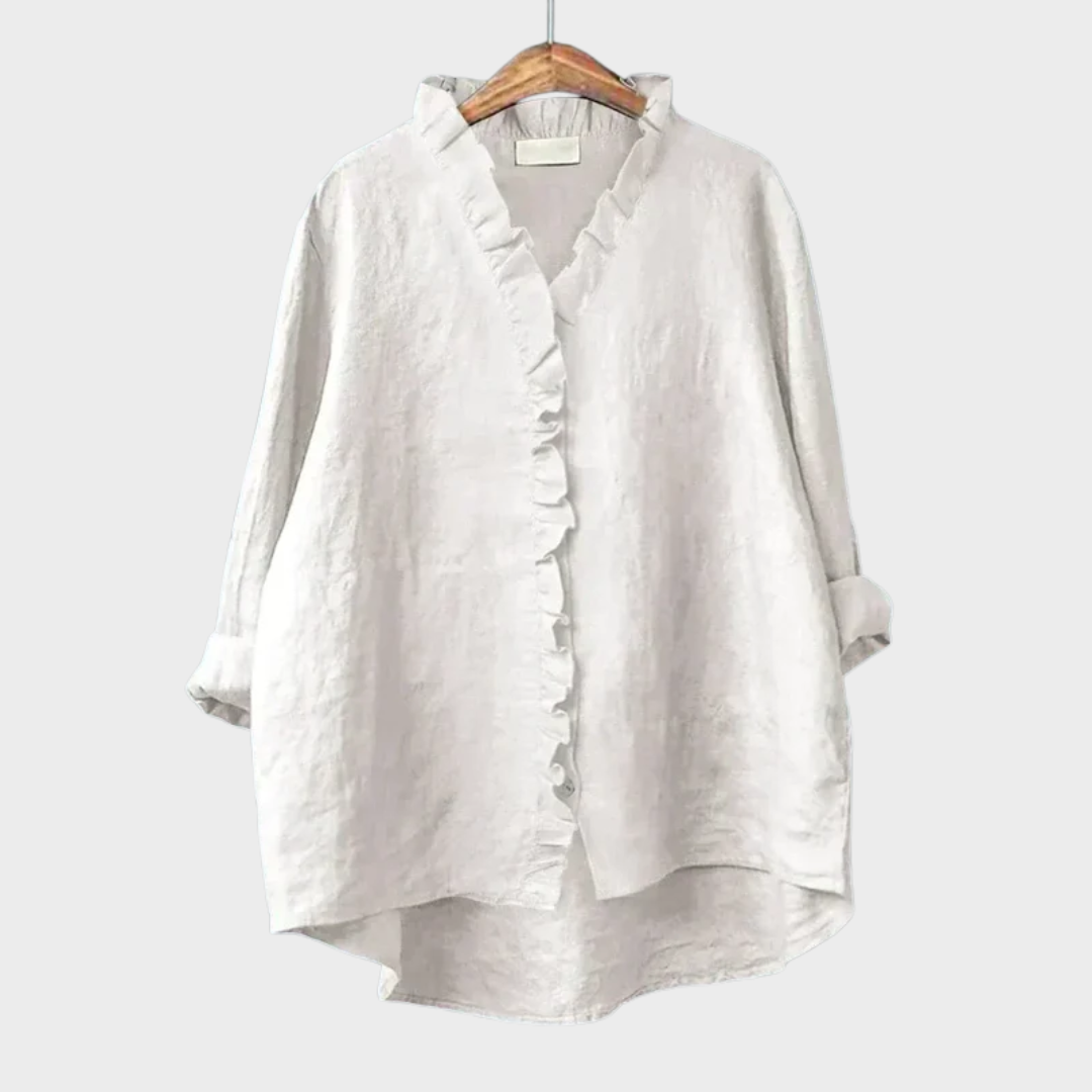 Eline | Elegant Linen Summer Blouse for Women
