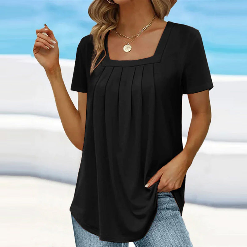 Athena | Pleated Summer Blouse