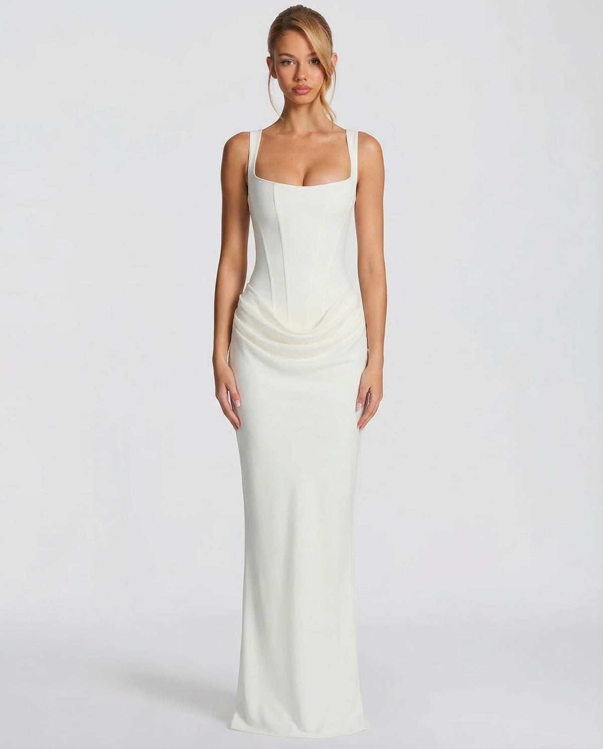 Valentina | Elegant Black Formal Maxi Dress
