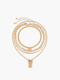 Soleil | Layered Coin Pendant Stack Necklace