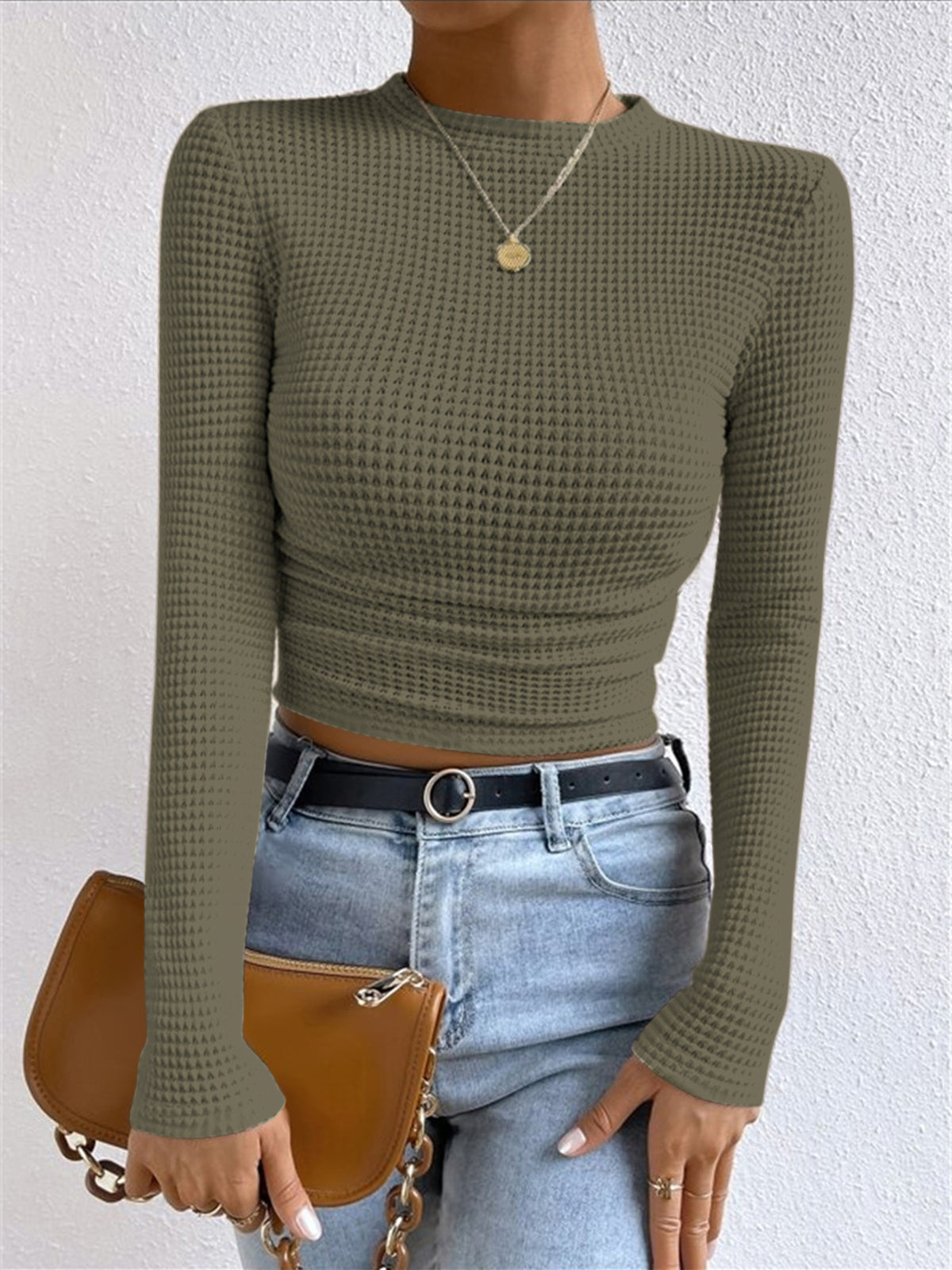Michela | Knit Long Sleeve Top for Women