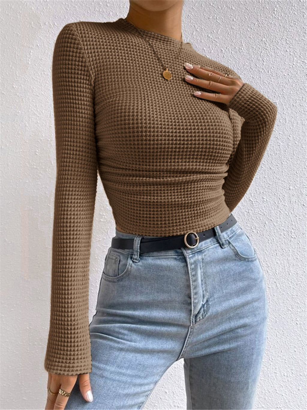 Michela | Knit Long Sleeve Top for Women