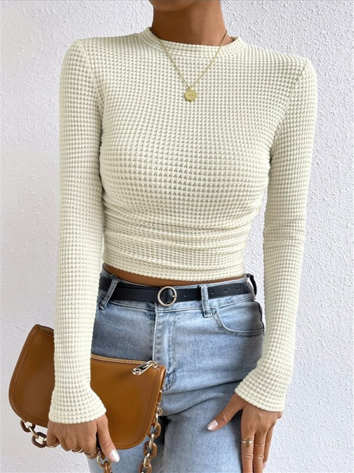 Michela | Knit Long Sleeve Top for Women