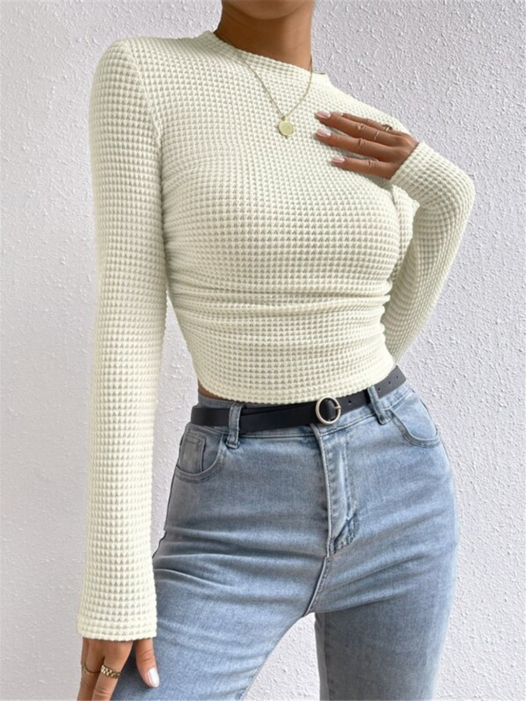 Michela | Knit Long Sleeve Top for Women