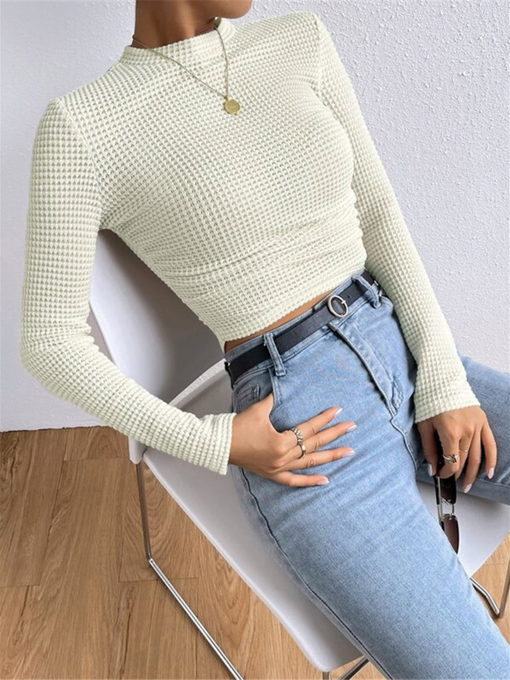 Michela | Knit Long Sleeve Top for Women