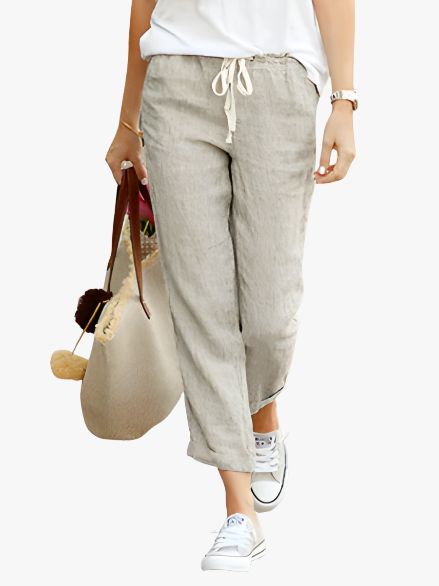 Yvette | Linen Comfort Trousers for Women