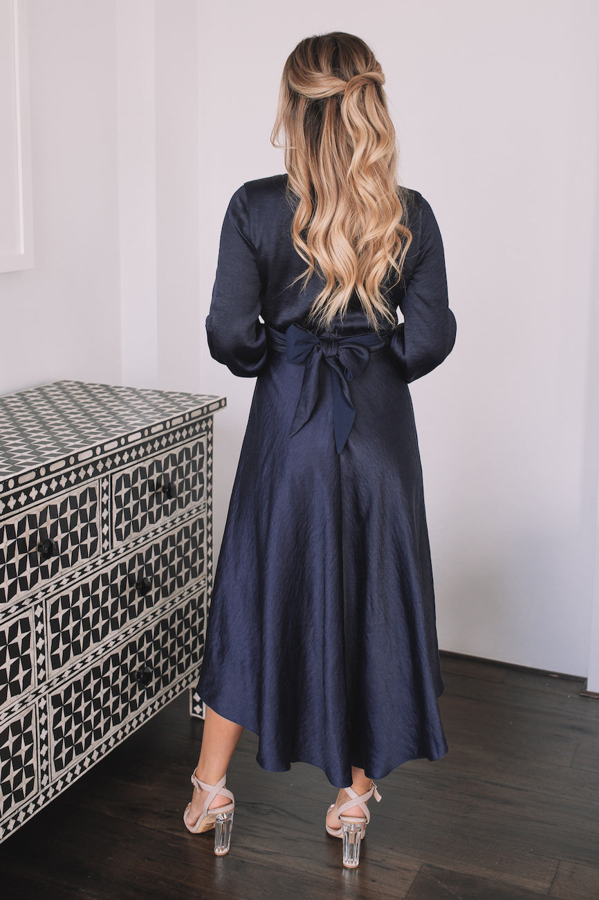 Paola | Navy Formal Maxi Dress